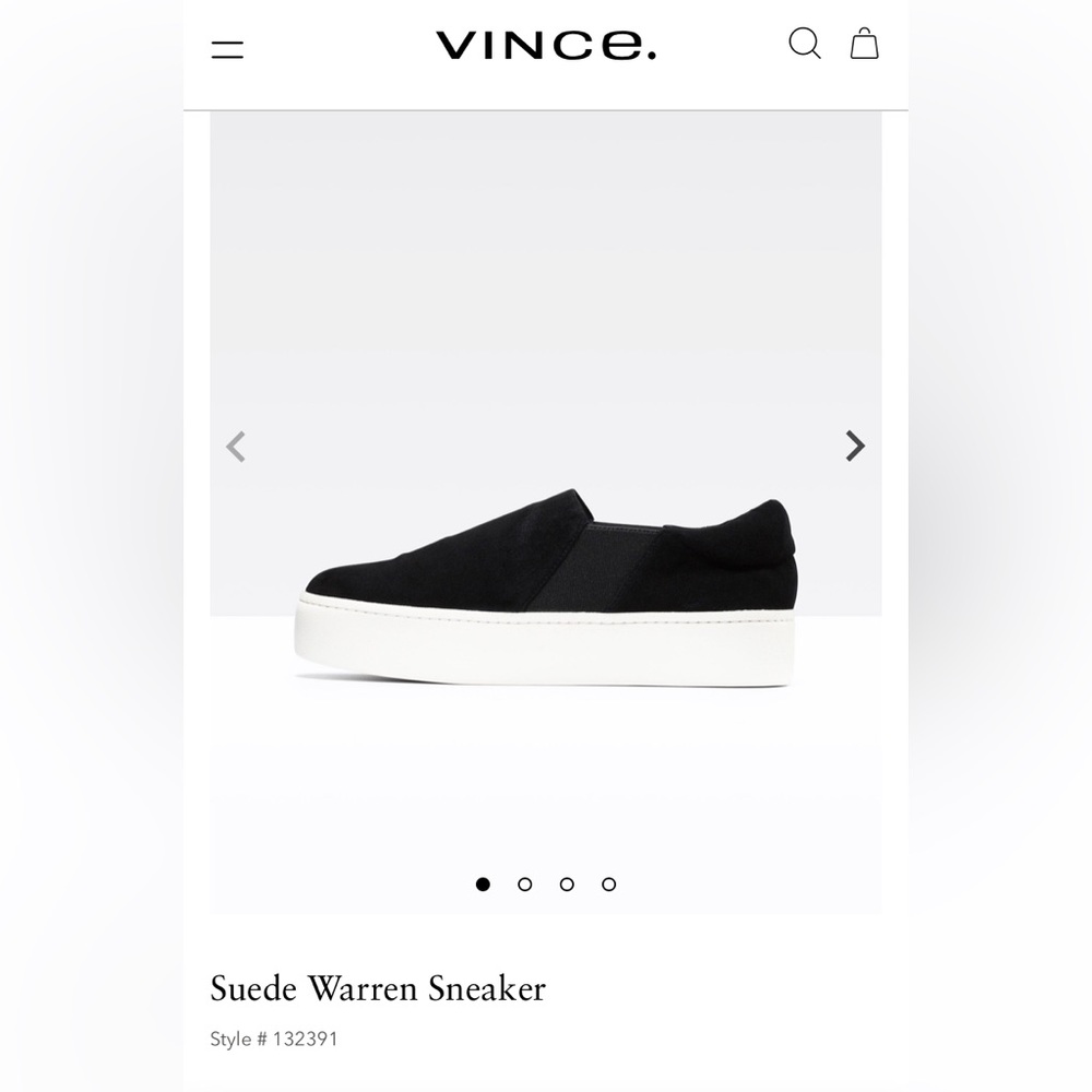 VINCE Suede Warren Sneaker size 6.5